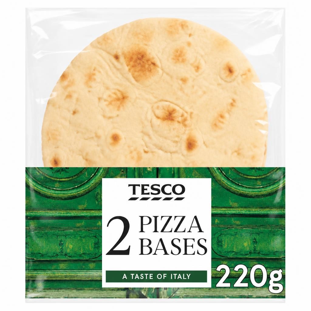 Tesco Sourdough Pizza Base 2 Pack 220G
