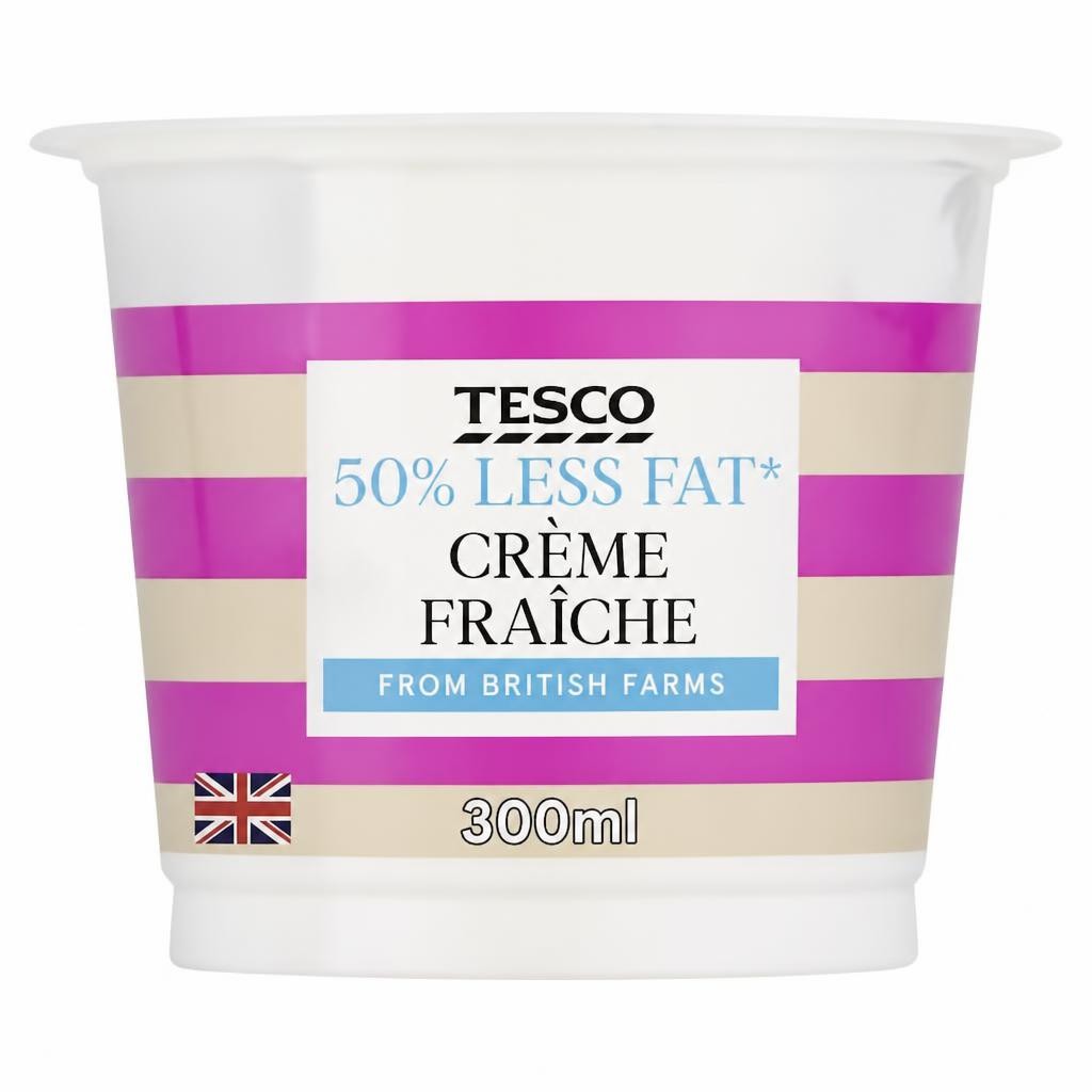 Tesco 50% Less Fat Creme Fraiche 300Ml