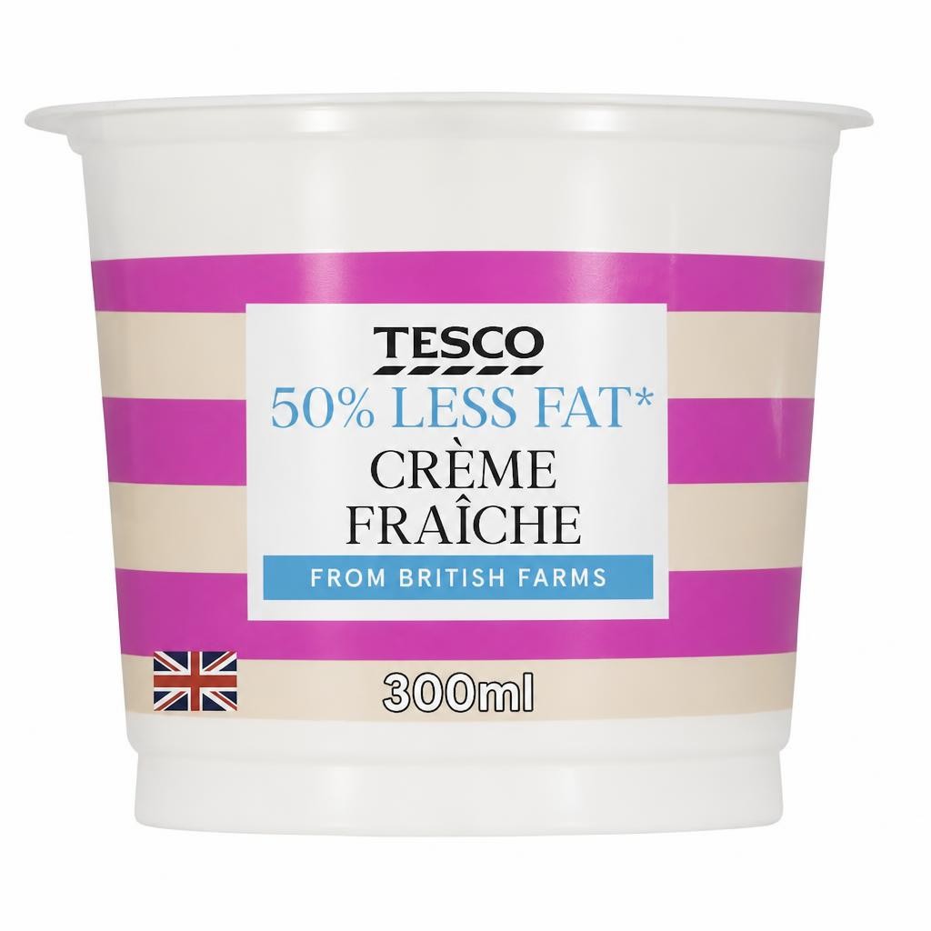 Tesco 50% Less Fat Creme Fraiche 300Ml