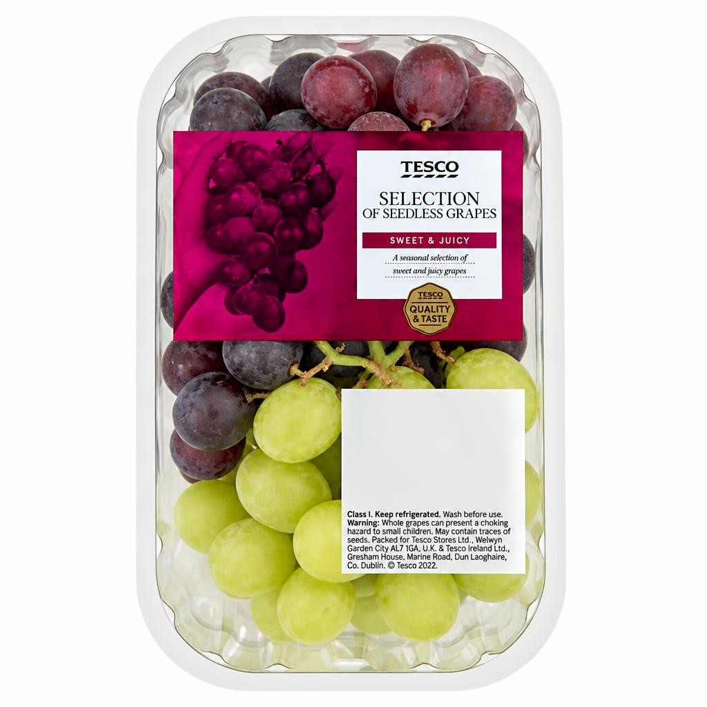 Tesco Seedless Grape Selection Pack 500G