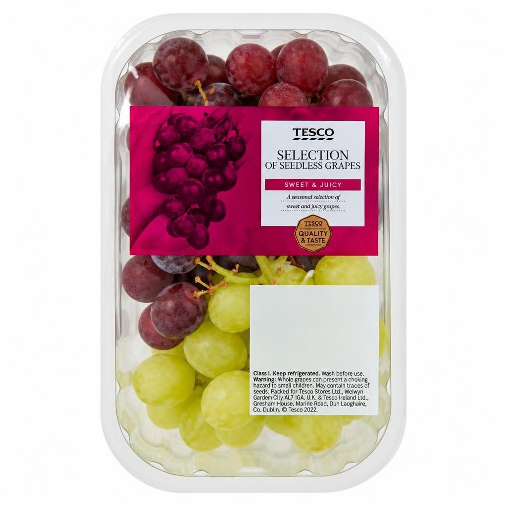 Tesco Seedless Grape Selection Pack 500G