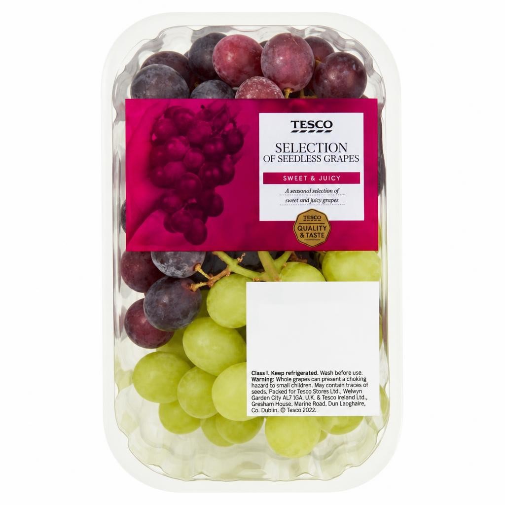 Tesco Seedless Grape Selection Pack 500G
