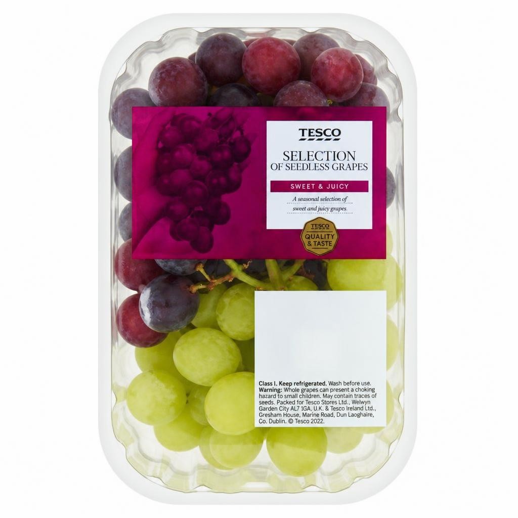 Tesco Seedless Grape Selection Pack 500G