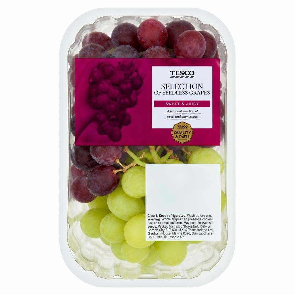 Tesco Seedless Grape Selection Pack 500G