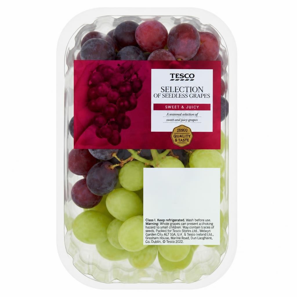 Tesco Seedless Grape Selection Pack 500G