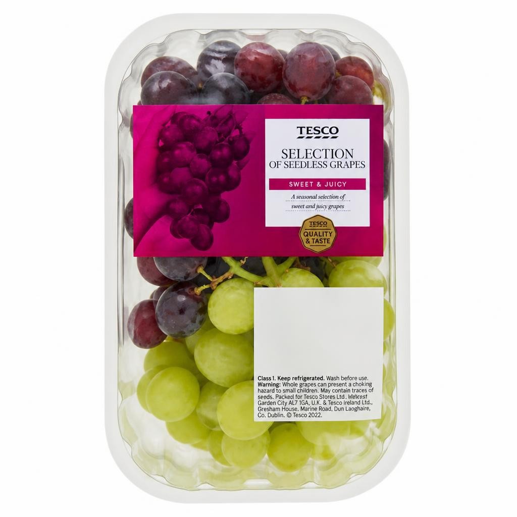 Tesco Seedless Grape Selection Pack 500G