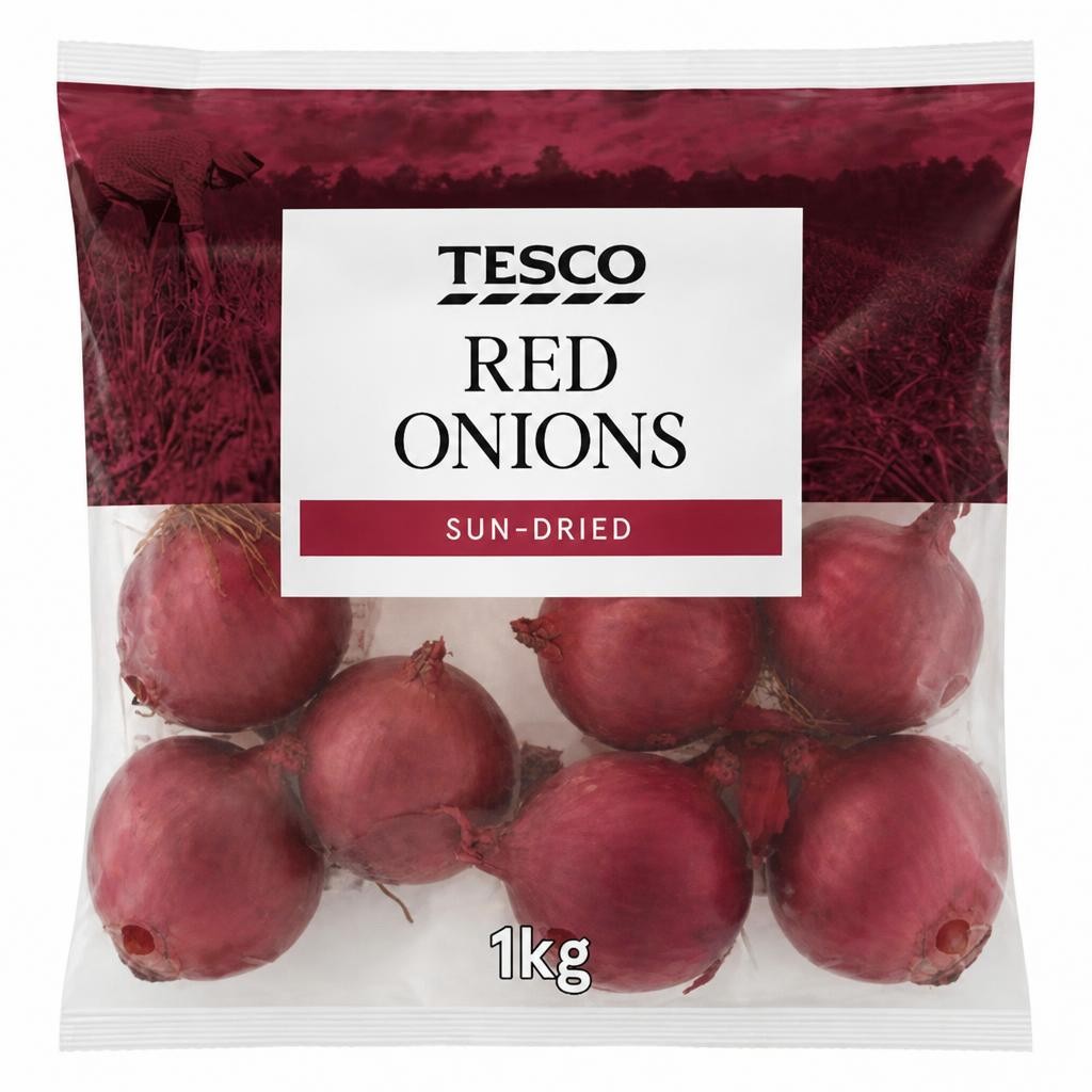 Tesco Red Onions Pack 1Kg