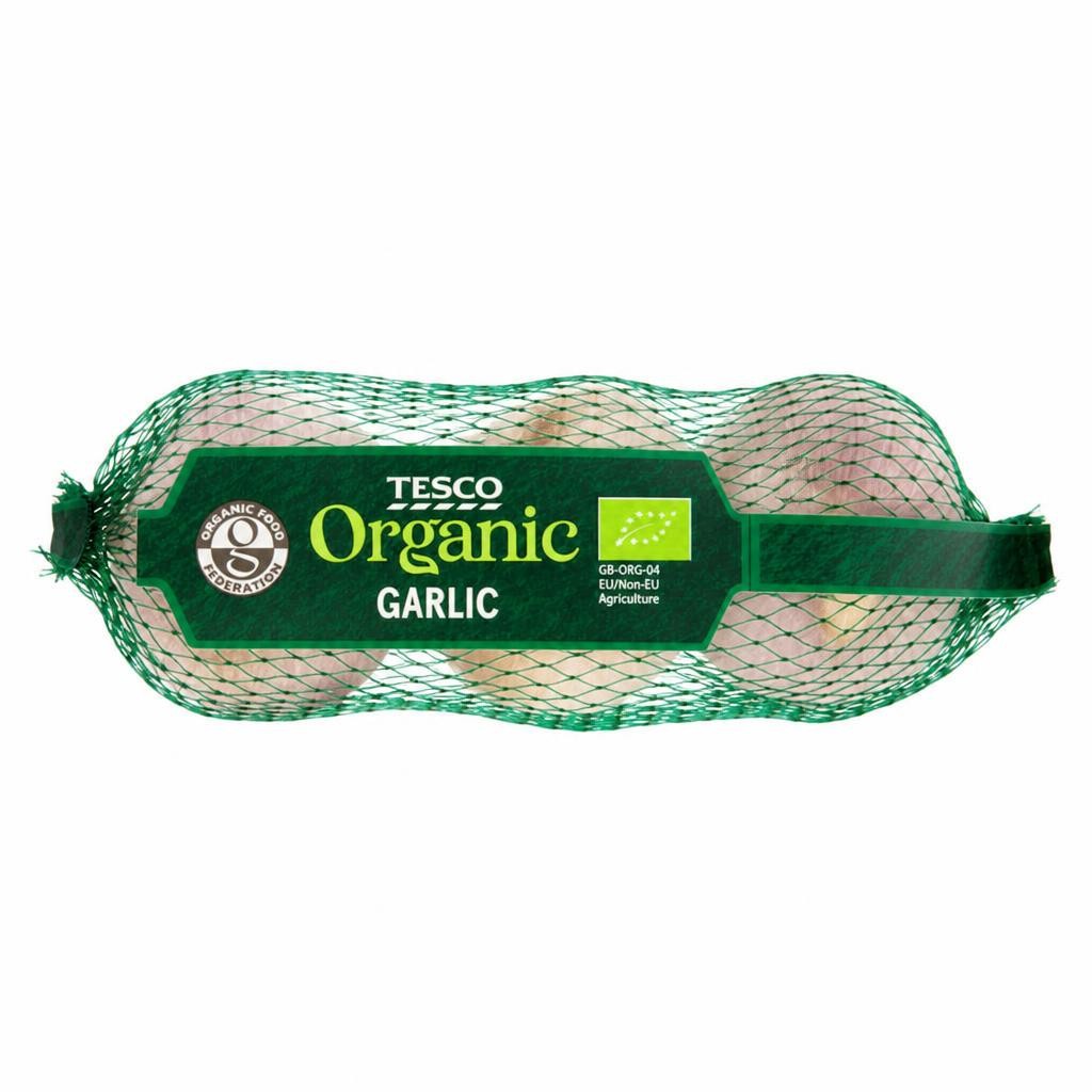 Tesco Organic Garlic 3 Pack