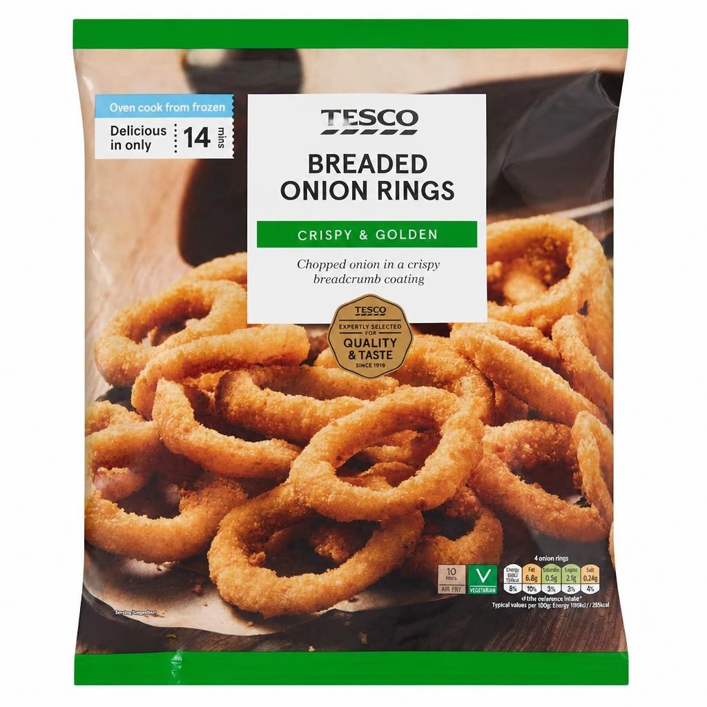 Tesco Breaded Onion Rings 750G