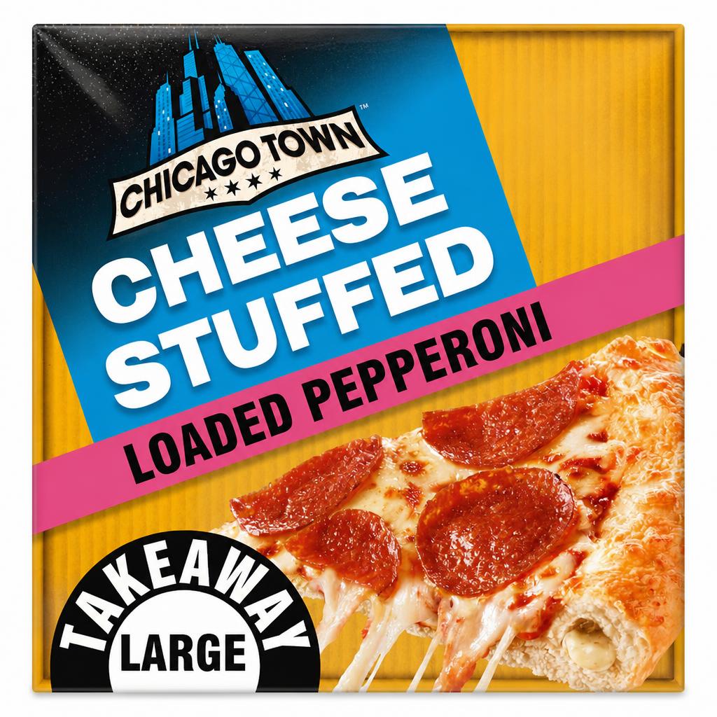 Chicago Town Cheesy Stuffed Crust Pepperoni Pizza 640G