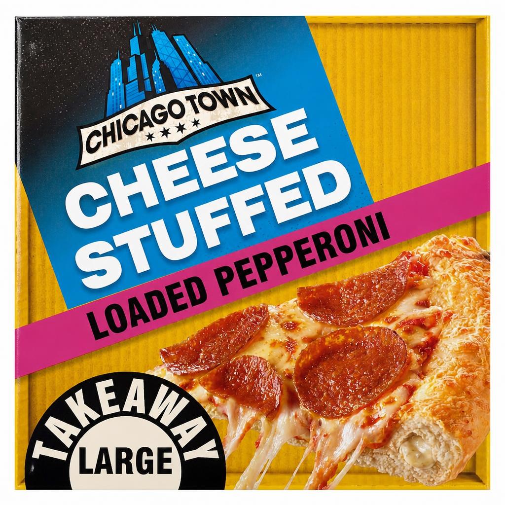 Chicago Town Cheesy Stuffed Crust Pepperoni Pizza 640G