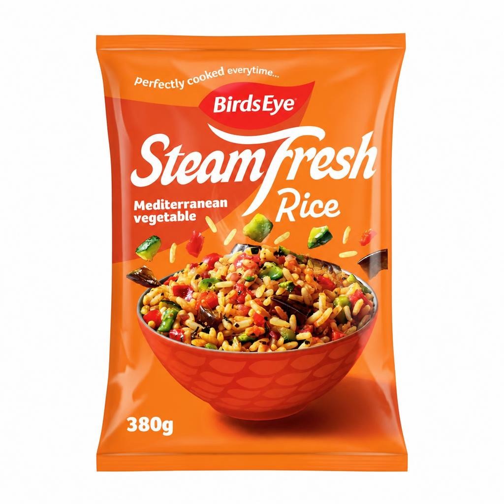 Birds Eye Steamfresh 2 Mediterranean Rice Steam Bags 380g