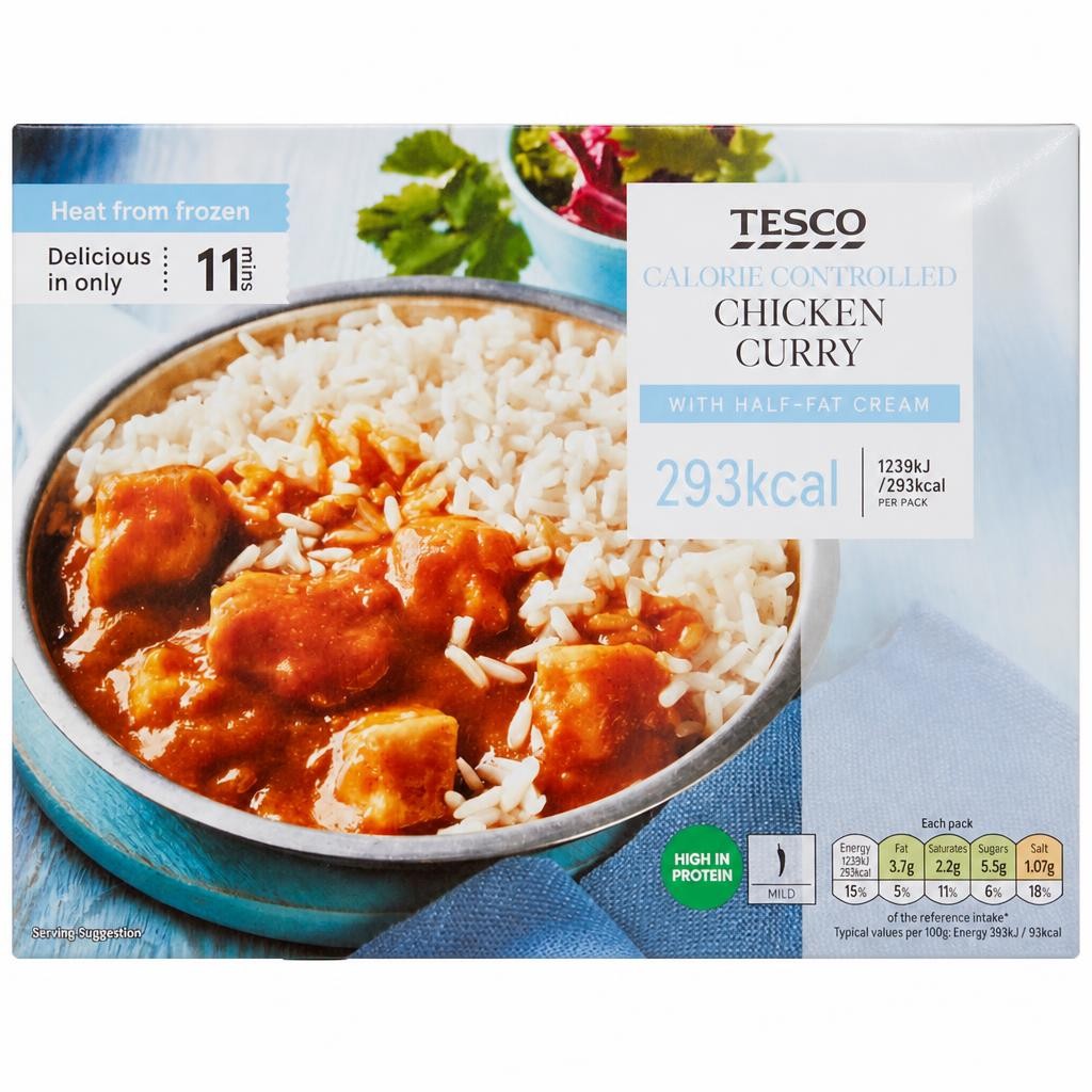 Tesco Health Chicken Curry And Rice 350G