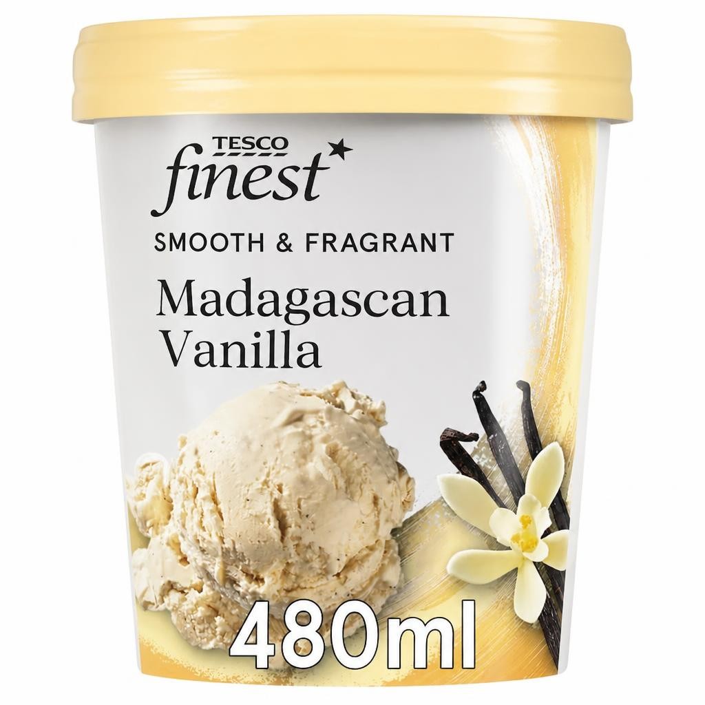 Tesco Finest Madagascan Vanilla Ice Cream 480ml