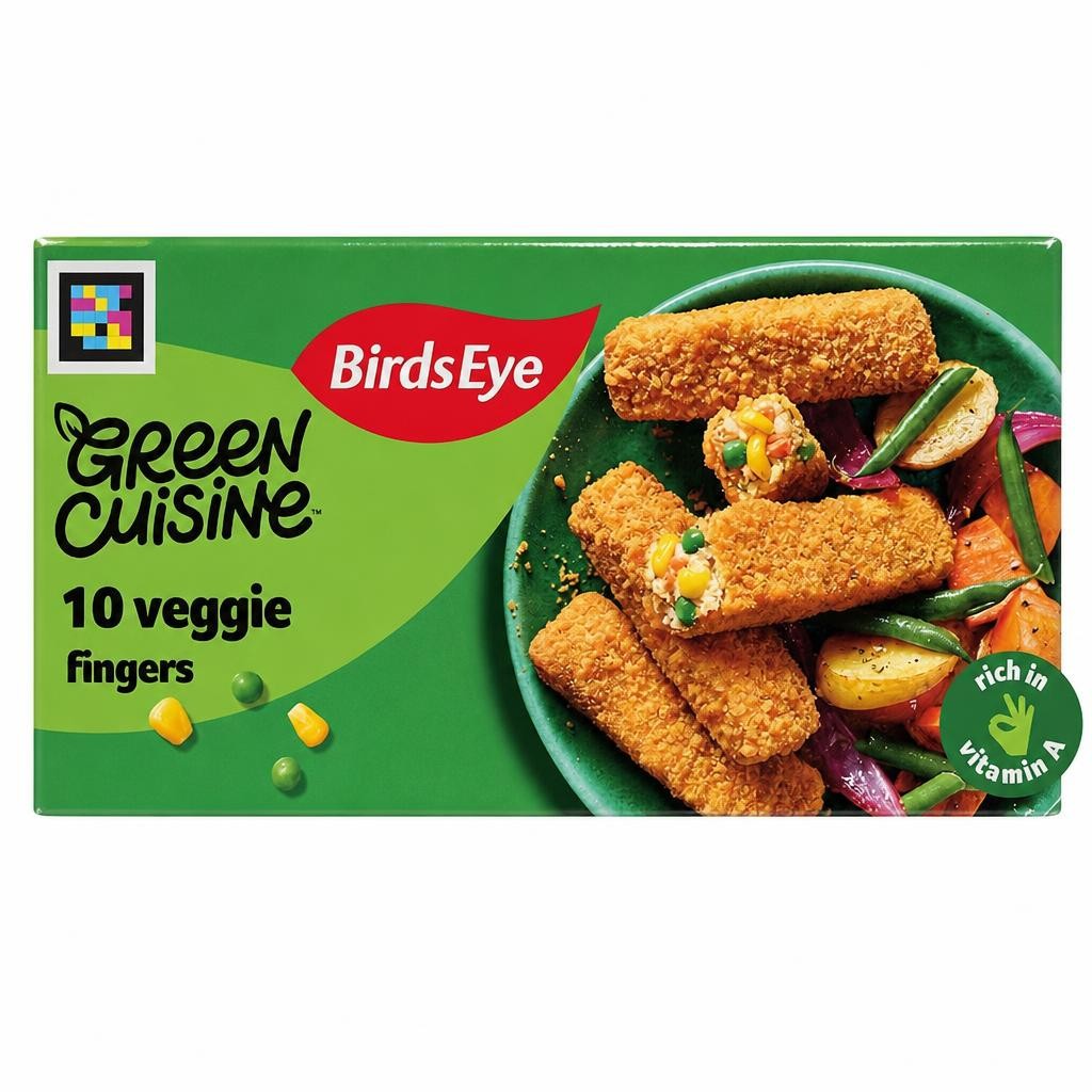 Birds Eye 10 Green Cuisine Vegan Veggie Fingers 284g
