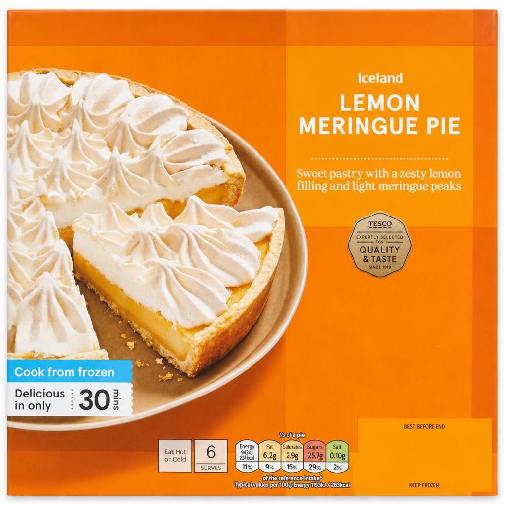 Tesco Lemon Meringue Pie 475G