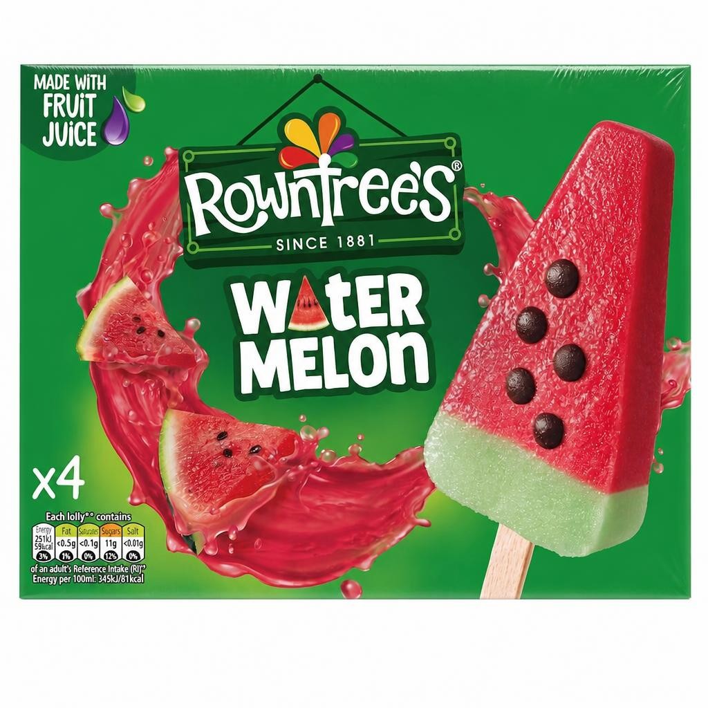 Rowntree's Watermelon Lollies 4 x 73ml