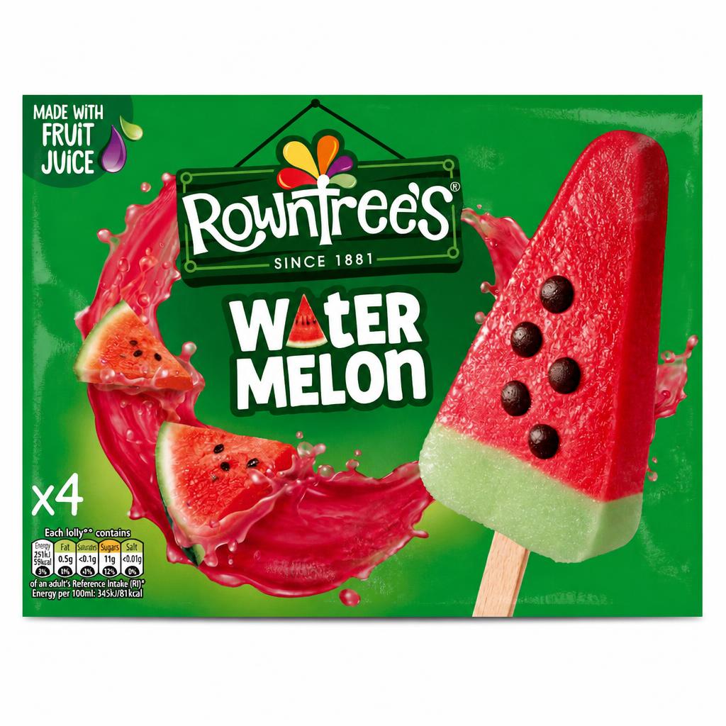 Rowntree's Watermelon Lollies 4 x 73ml