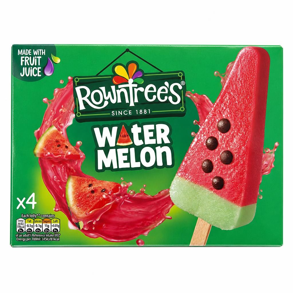 Rowntree's Watermelon Lollies 4 x 73ml