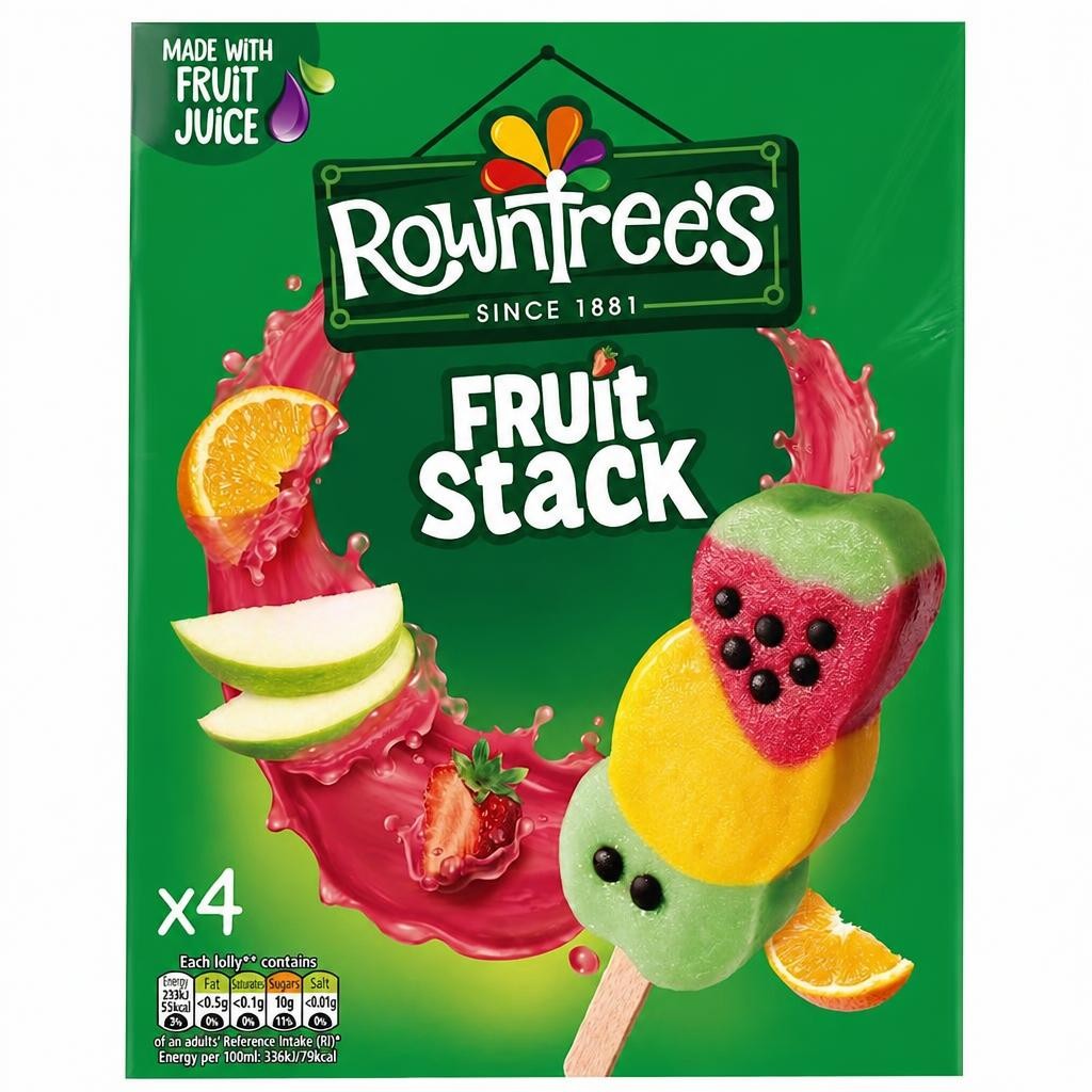 Rowntrees Fruit Stack 4X70ml