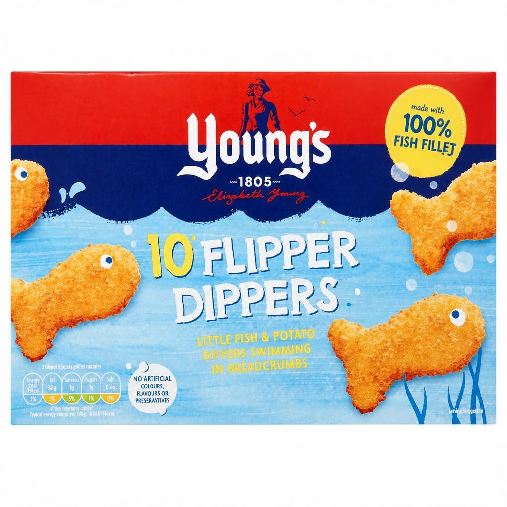 Youngs Flipper Dippers 10 Pack 250G