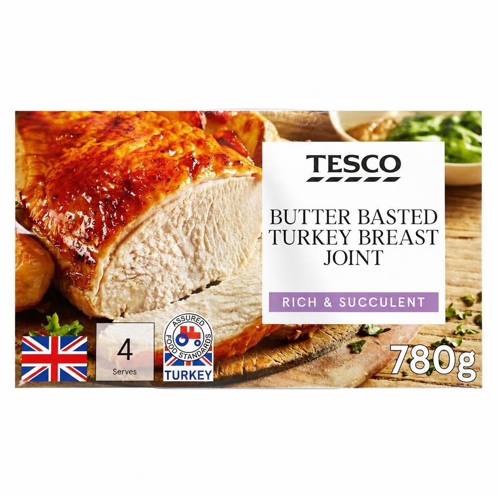 Tesco Butter Basted Frozen Turkey Breast Joint 780G