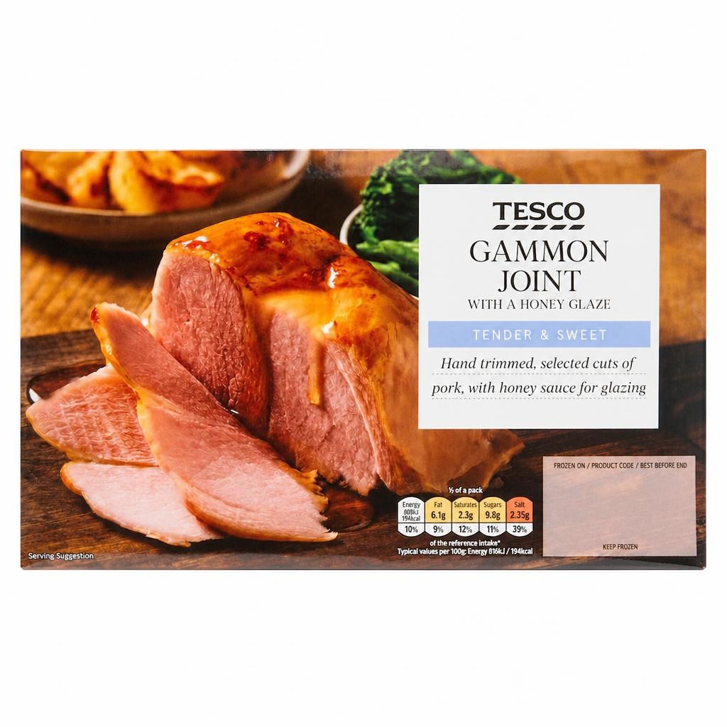 Tesco Gammon Joint With Honey 550G