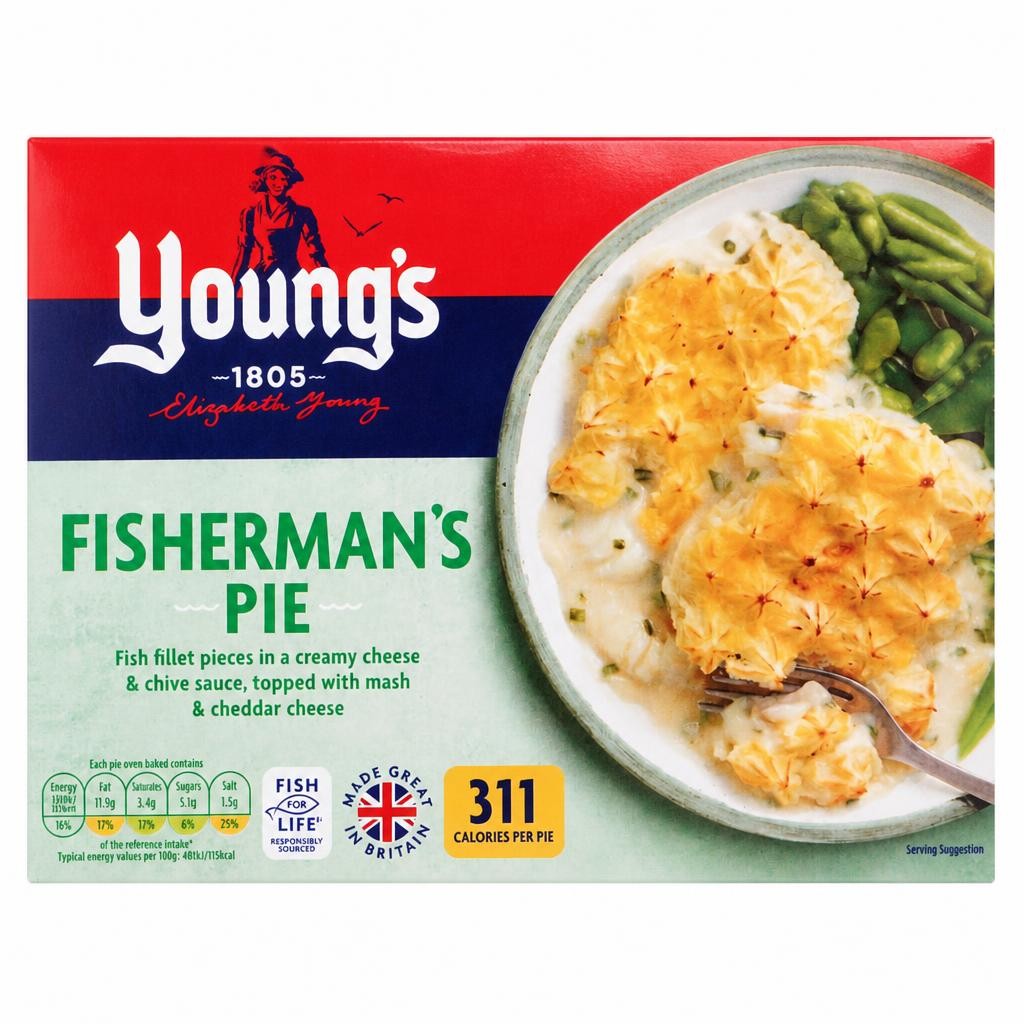 Youngs Fishermans Pie 300G