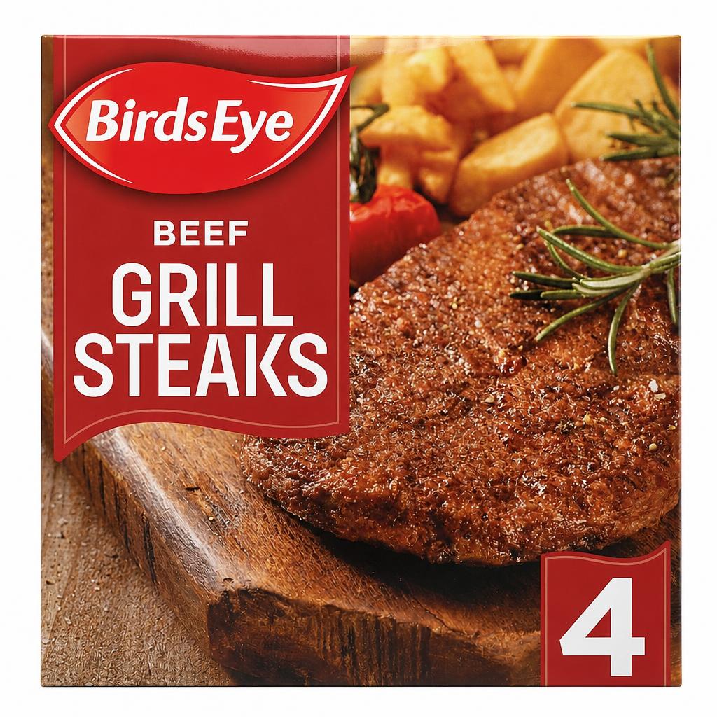Birds Eye Beef Grill Steaks 4 Pack 340g