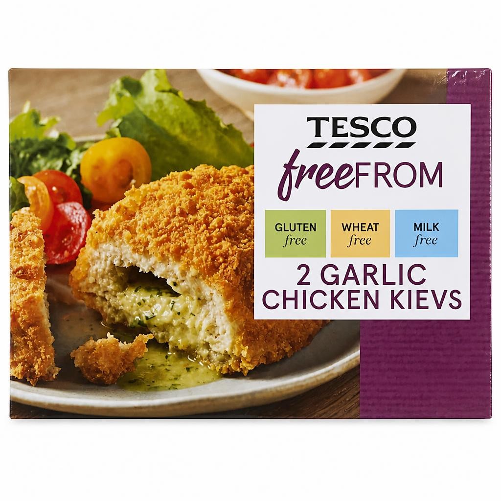 Tesco Free From Garlic Chicken Kievs 260G