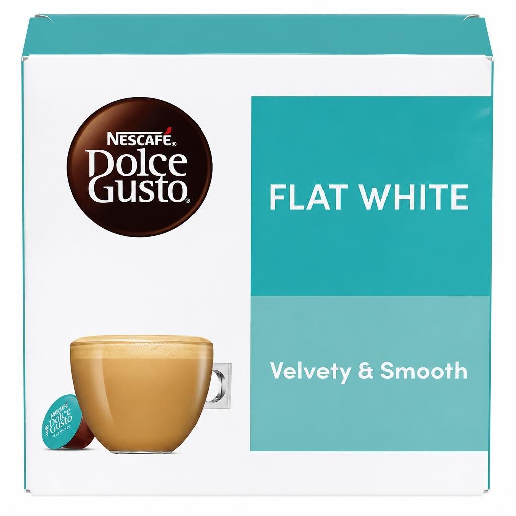 Nescafe Dolce Gusto Flat White Coffee Pods x16 (16 Servings)