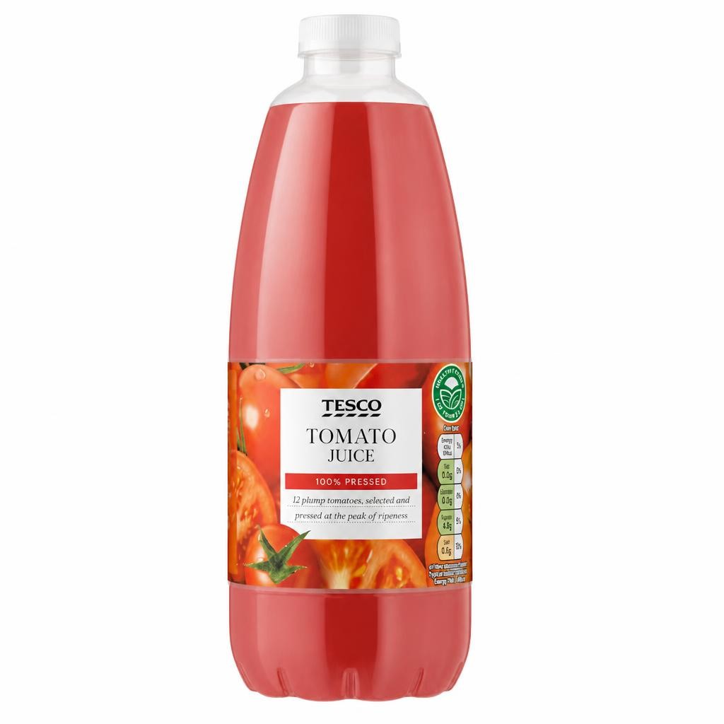 Tesco 100% Pressed Tomato Juice 1 Litre