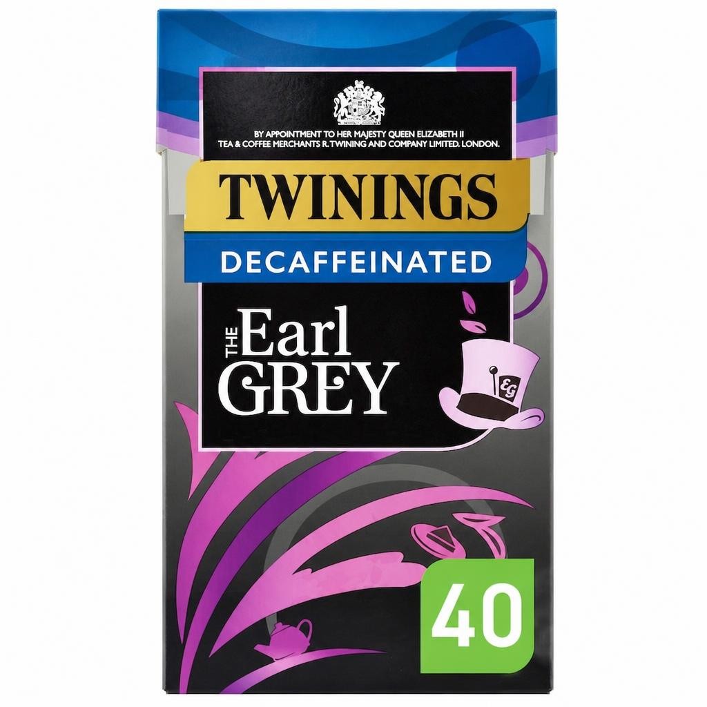 Twinings Decaffeinated Earl Grey Tea Bags 40 Pack 100g