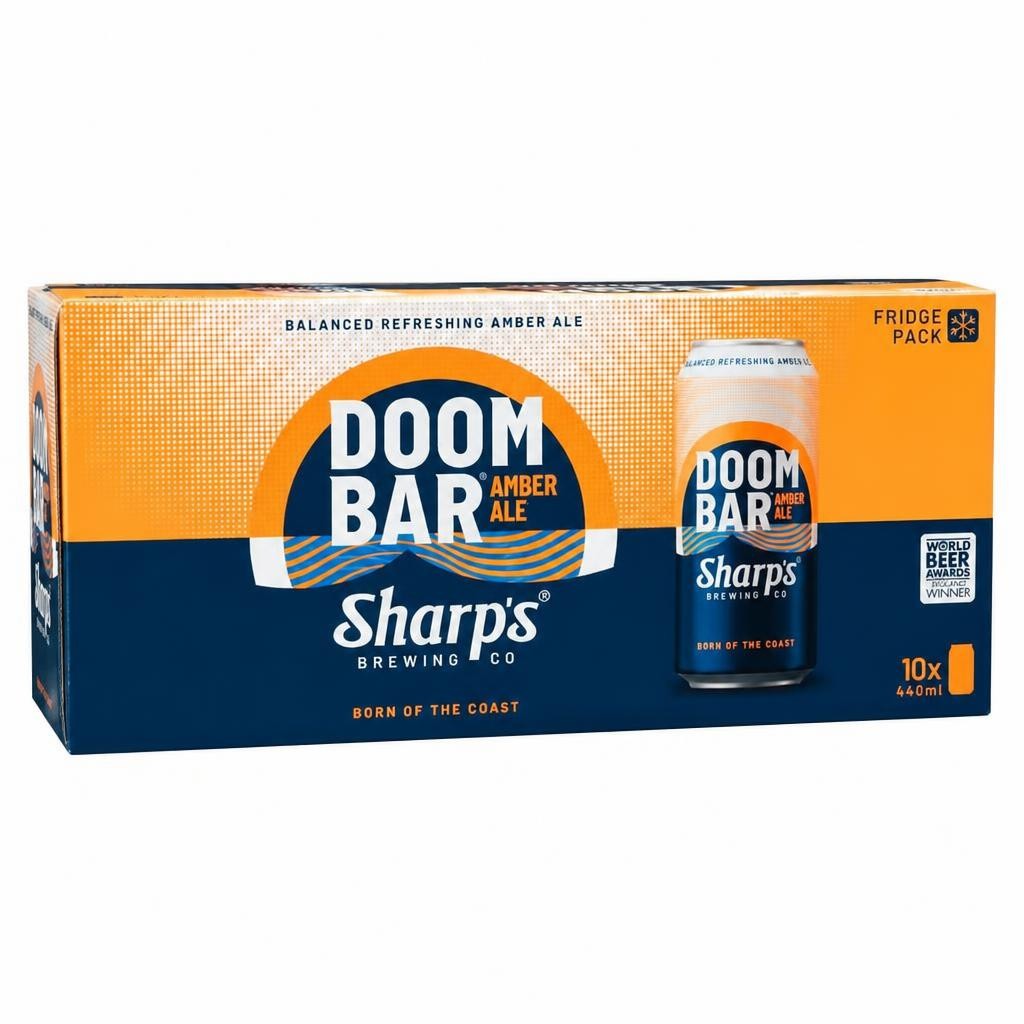 Sharp's Doom Bar Amber Ale Beer Can 10 x 440ml