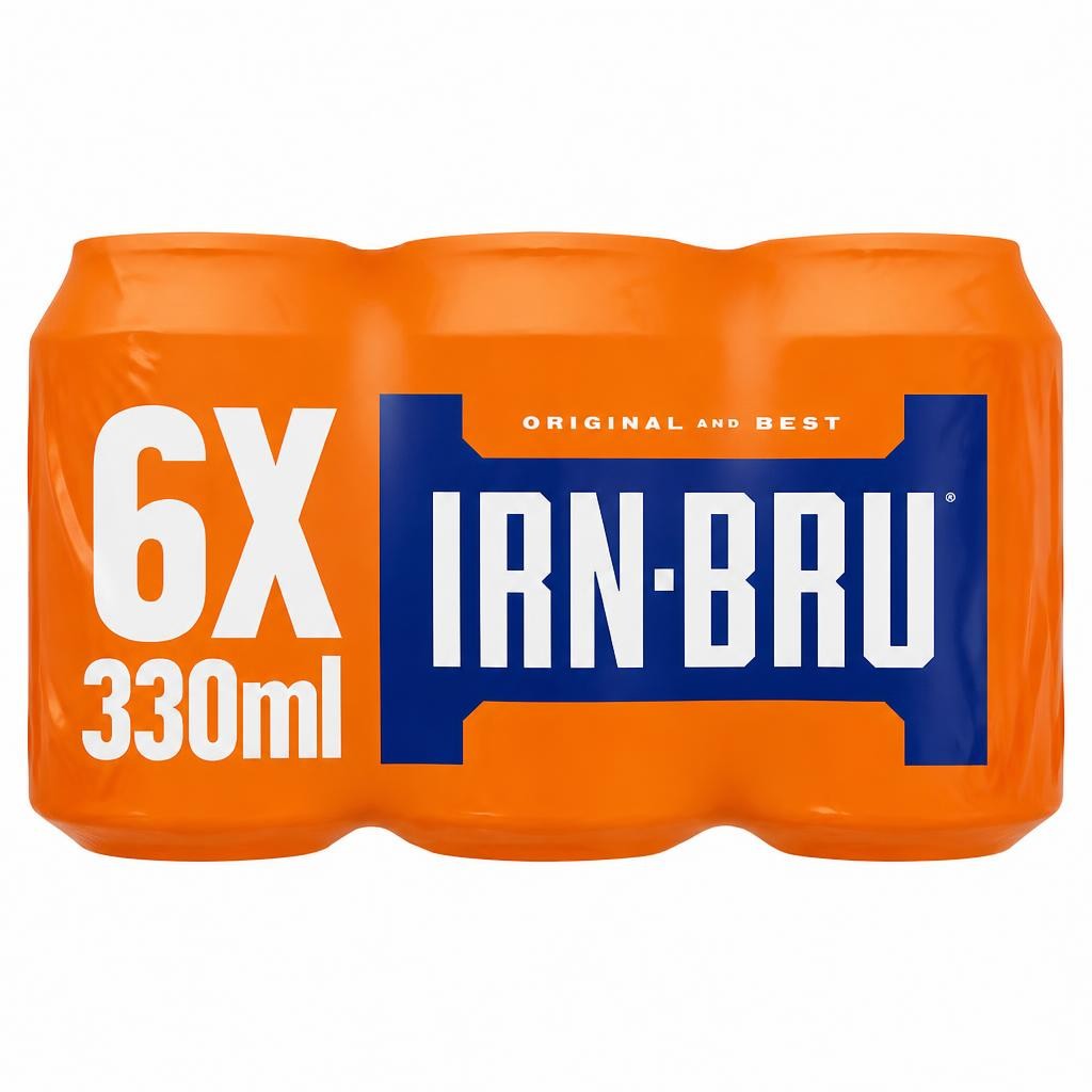IRN-BRU Soft Drink Cans 6 x 330ml
