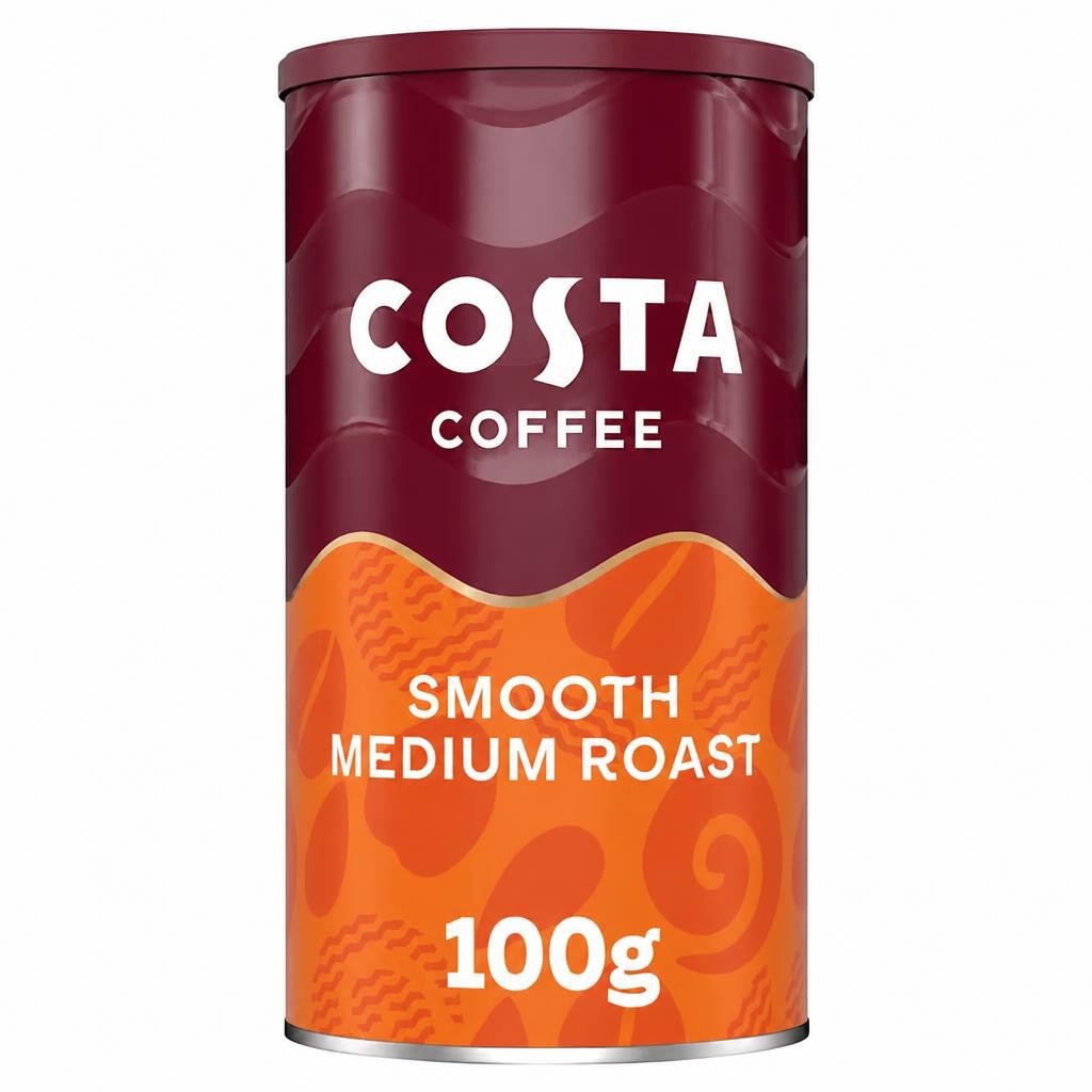 Costa Instant Coffee Smooth Medium Roast 100G