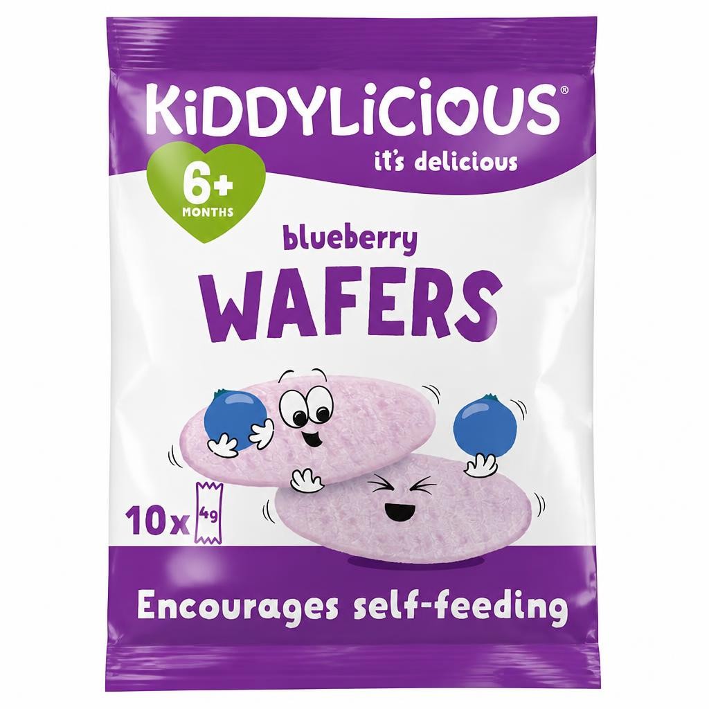 Kiddylicious Wafers Blueberry 40G