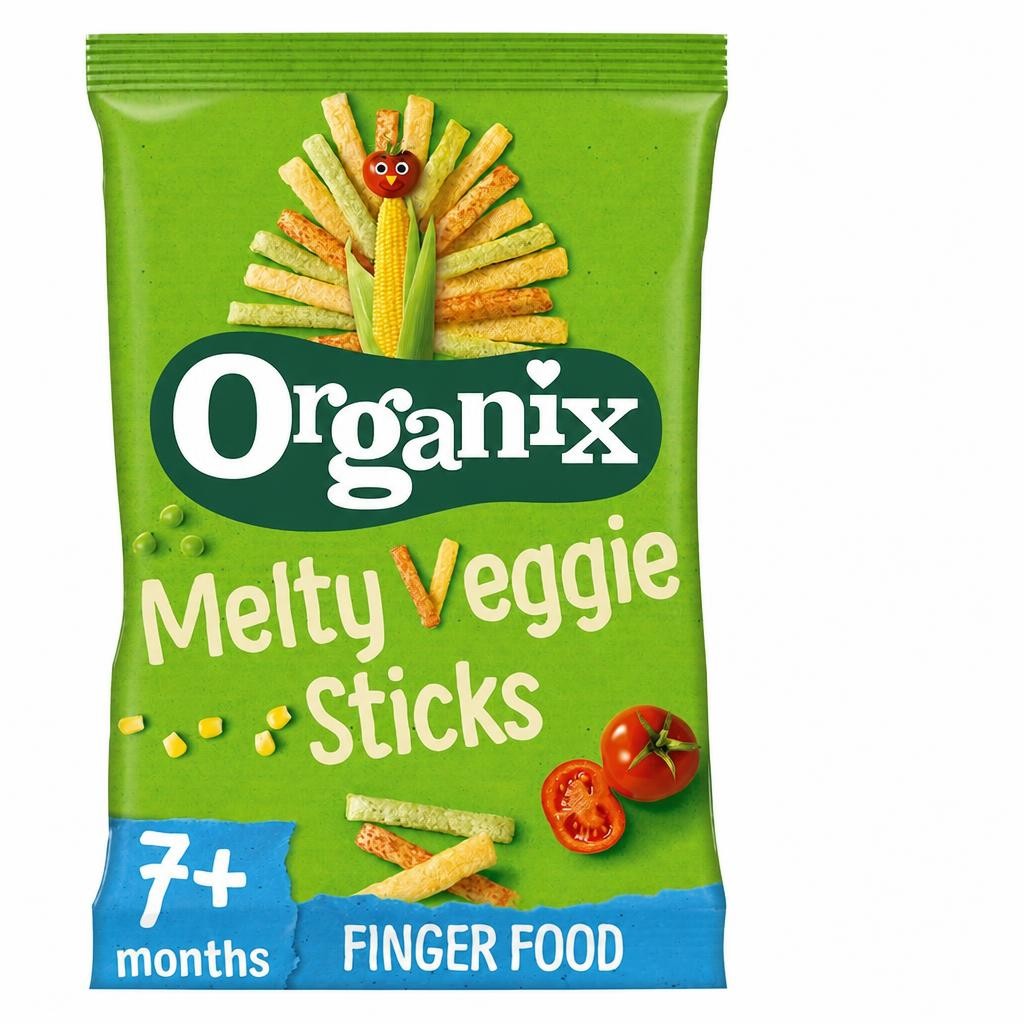 Organix Melty Veggie Sticks 4X15g