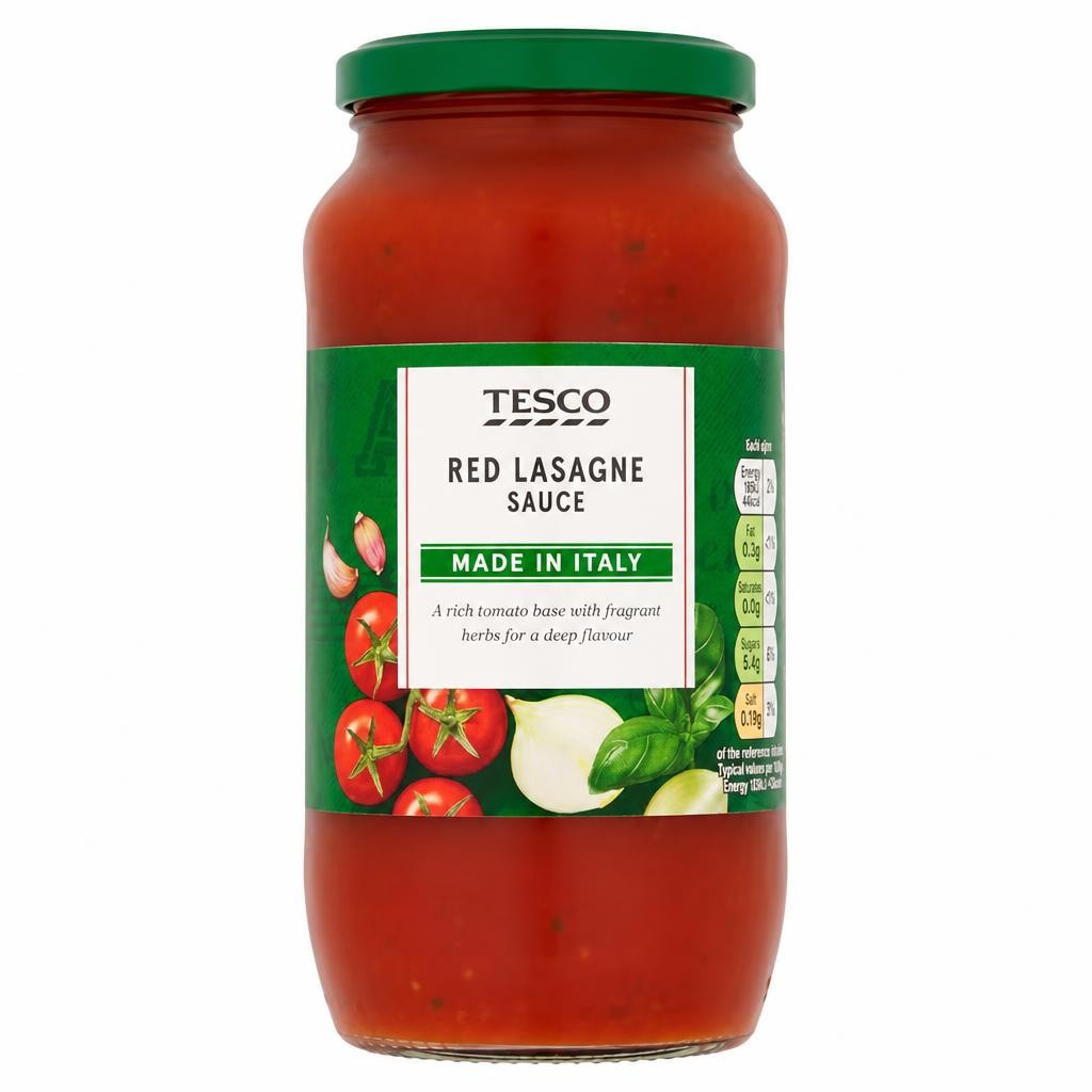 Tesco Red Lasagne Pasta Sauce 500G