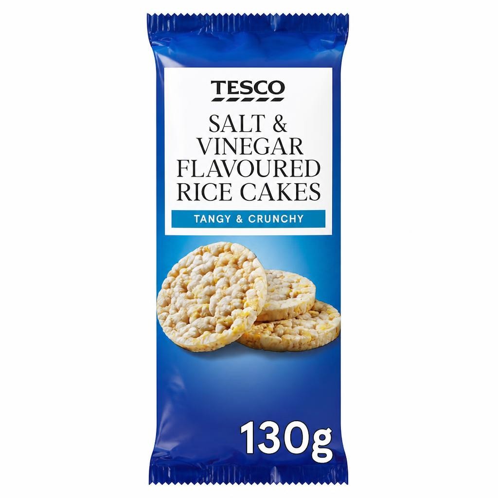 Tesco Salt & Vinegar Rice Cakes 130G