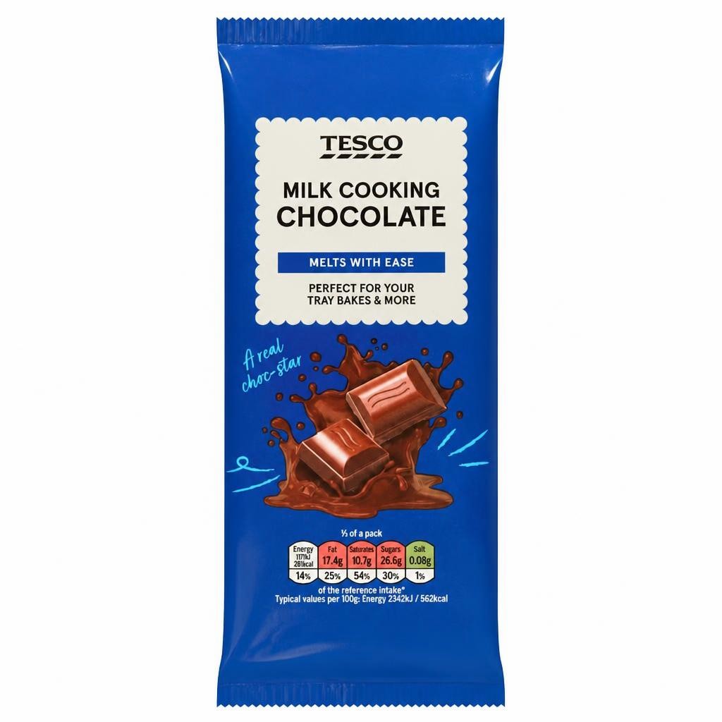 Tesco Milk Cooking Chocolate 150G