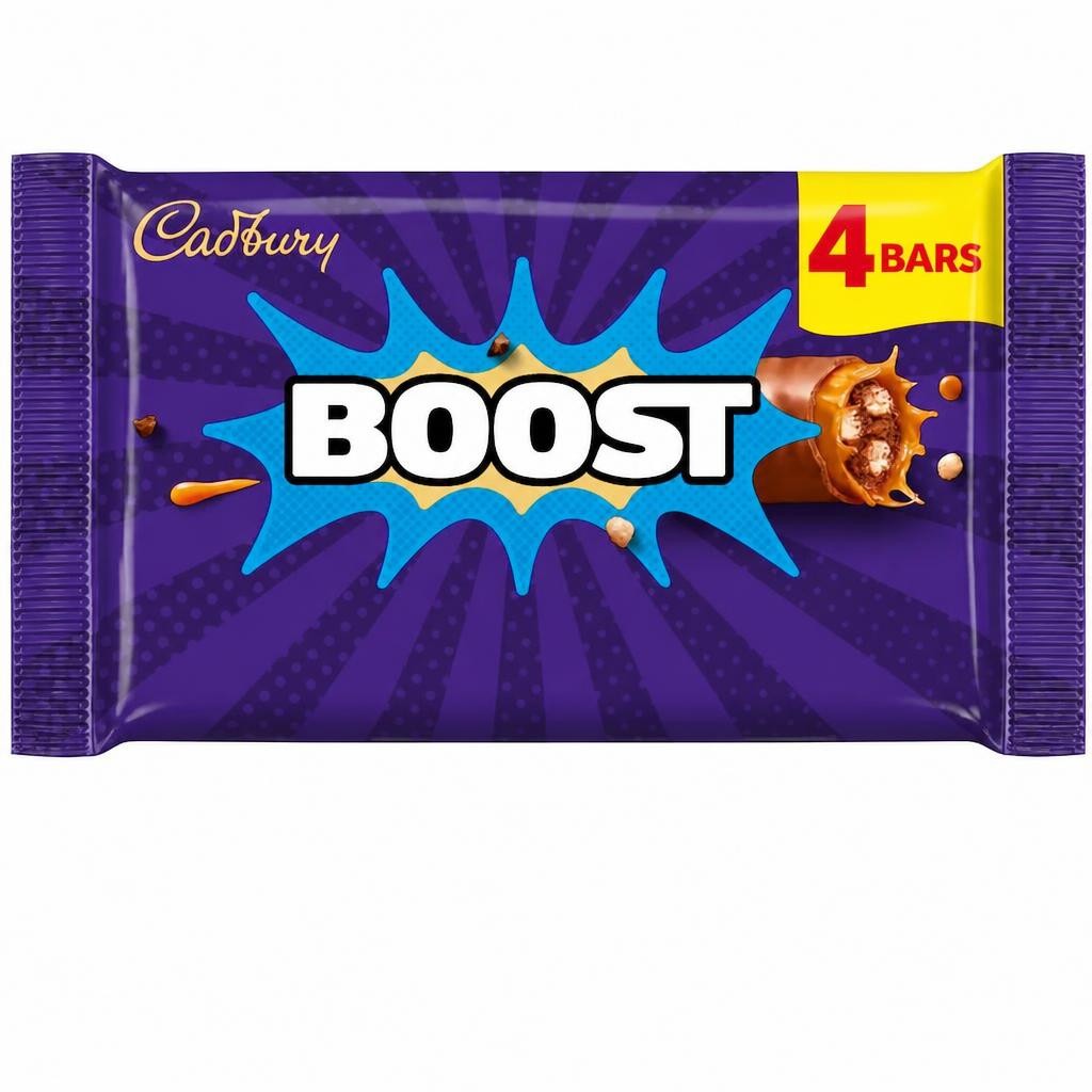 Cadbury Boost Chocolate Bar 4 Pack Multipack 148g