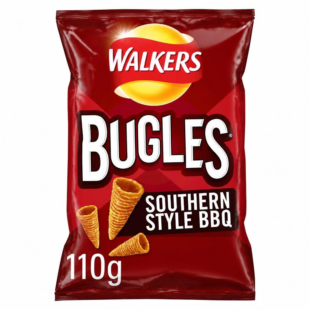 Walkers Bugles Southern Style BBQ Sharing Bag Crisps 110g