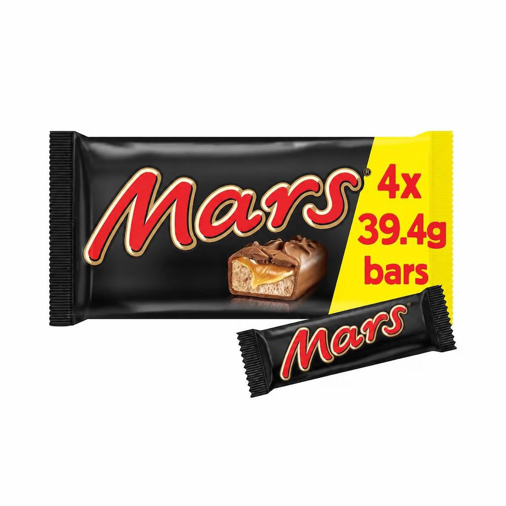 Mars Chocolate Bars Multipack 4 X 39.4g 157.6G