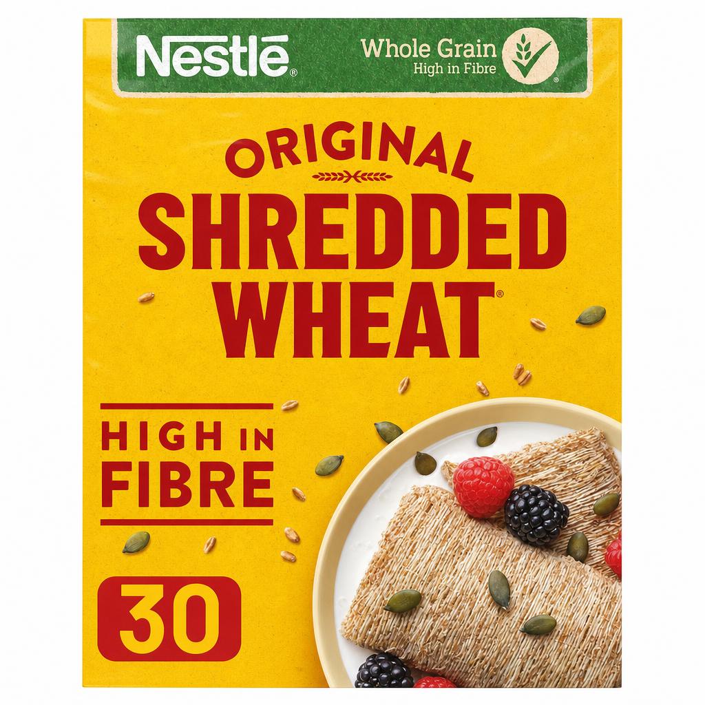Nestlé Shredded Wheat Original Breakfast Cereal 30 Biscuits 675g