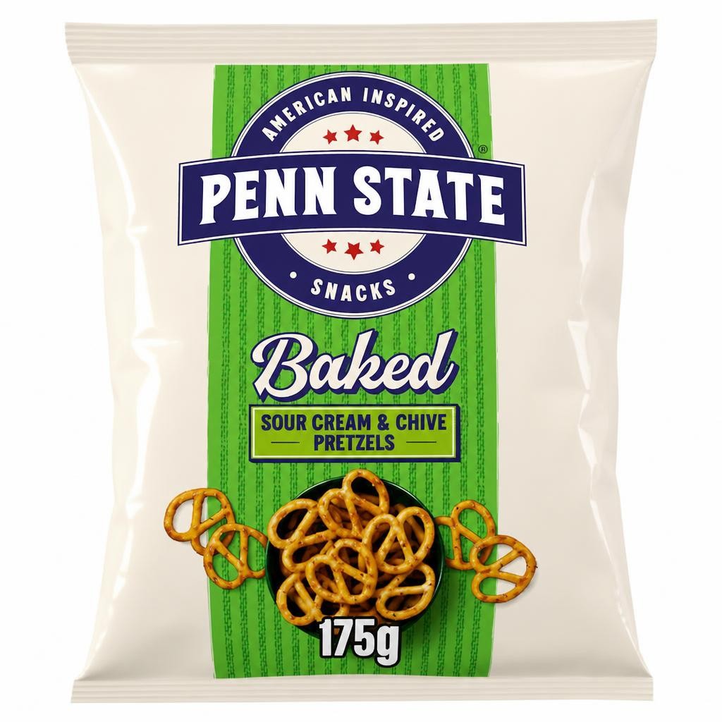 Penn State Sour Cream & Chive Sharing Pretzels 175g