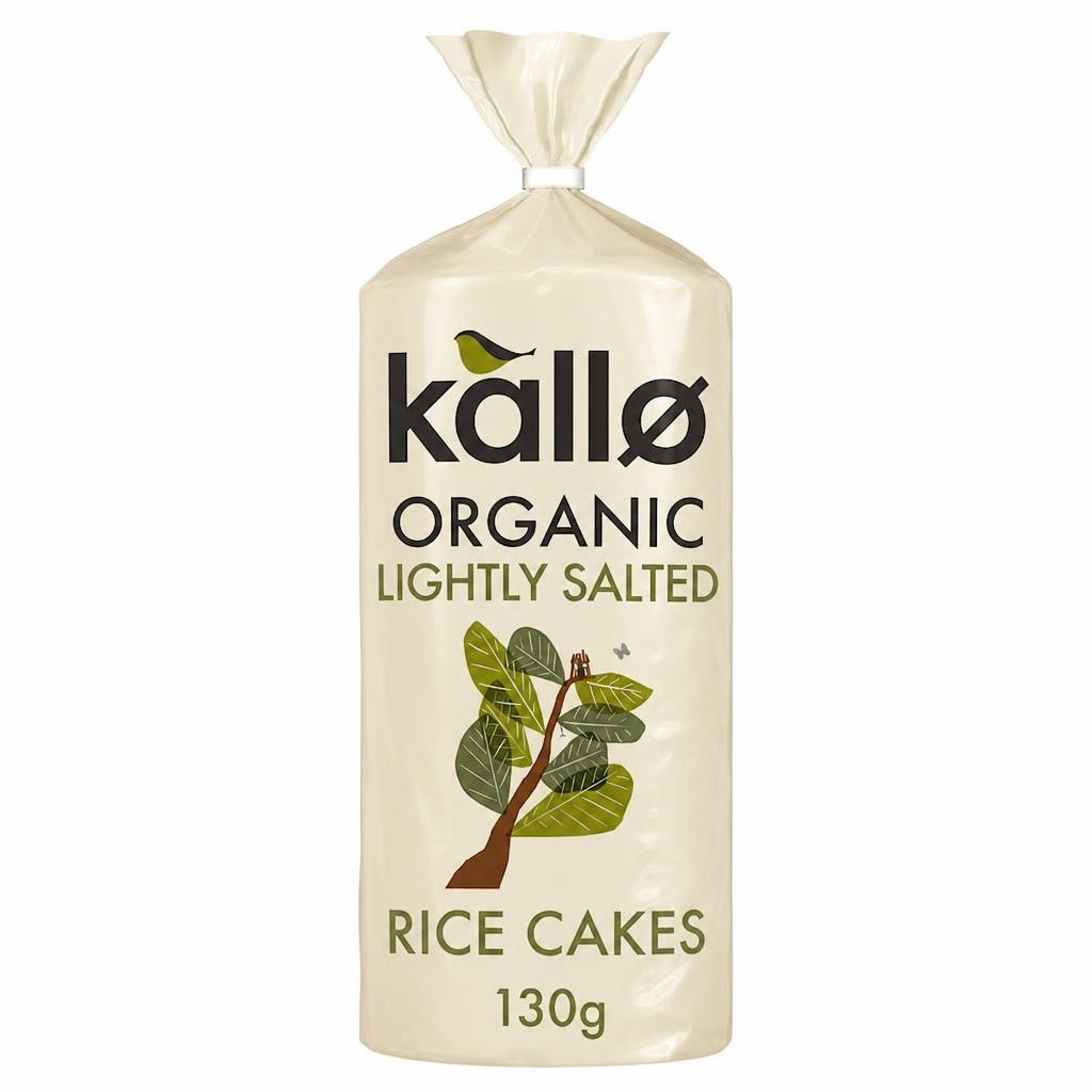 Kallo Organic Lightly Salted Wholegrain Rice Cake 130G