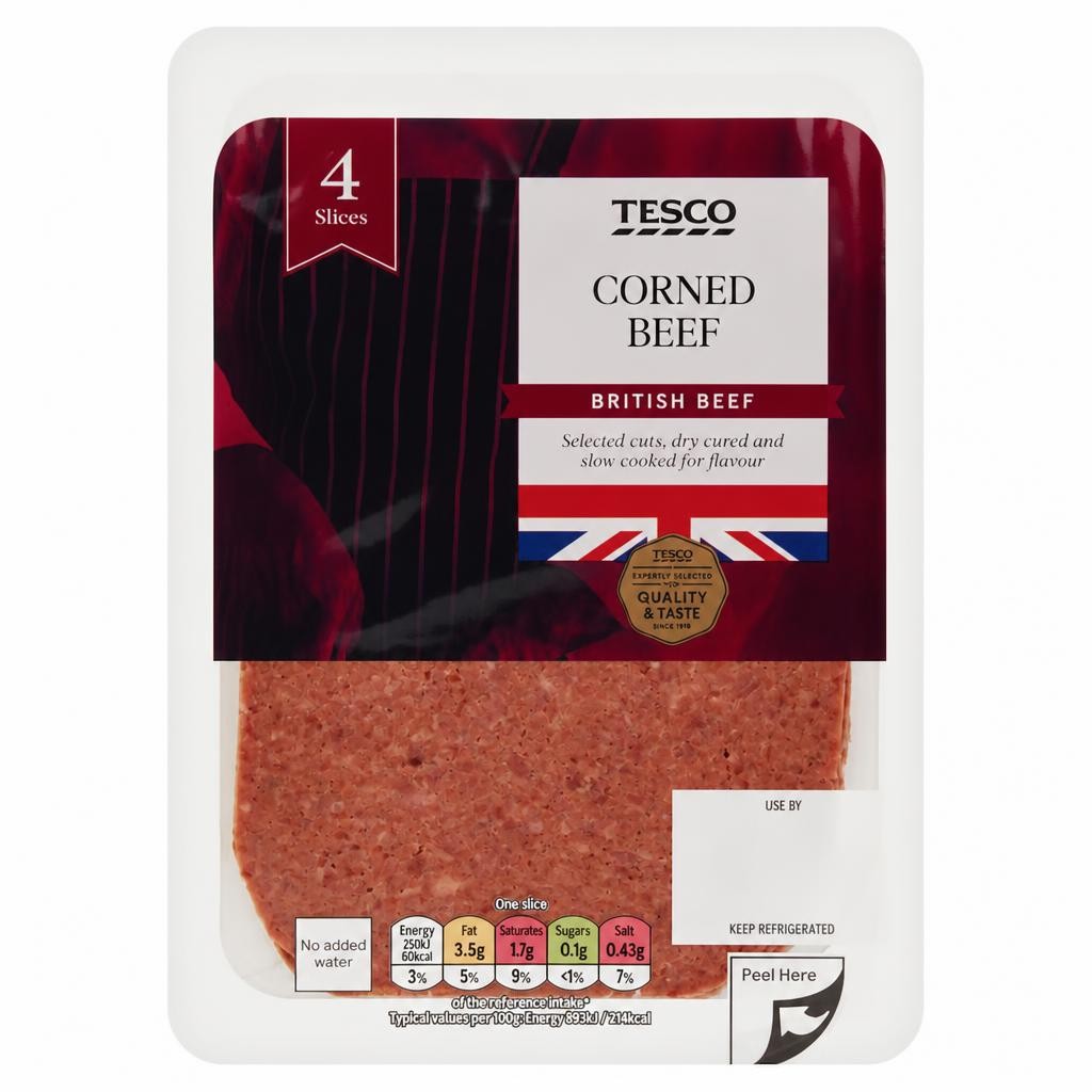 Tesco British Corned Beef 110g