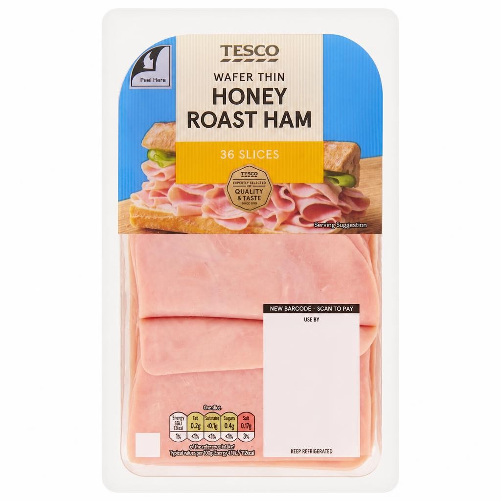 Tesco Wafer Thin Honey Roast Ham Slices 400g