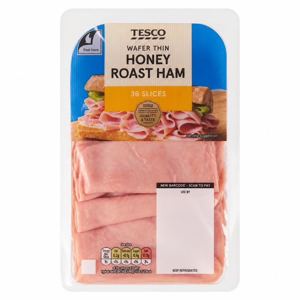 Tesco Wafer Thin Honey Roast Ham Slices 400g